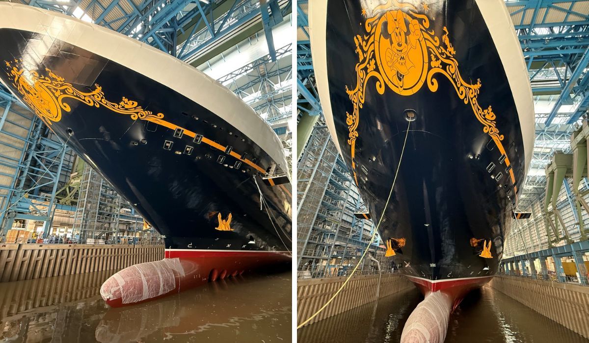disney destiny floated up meyer werft shipyard