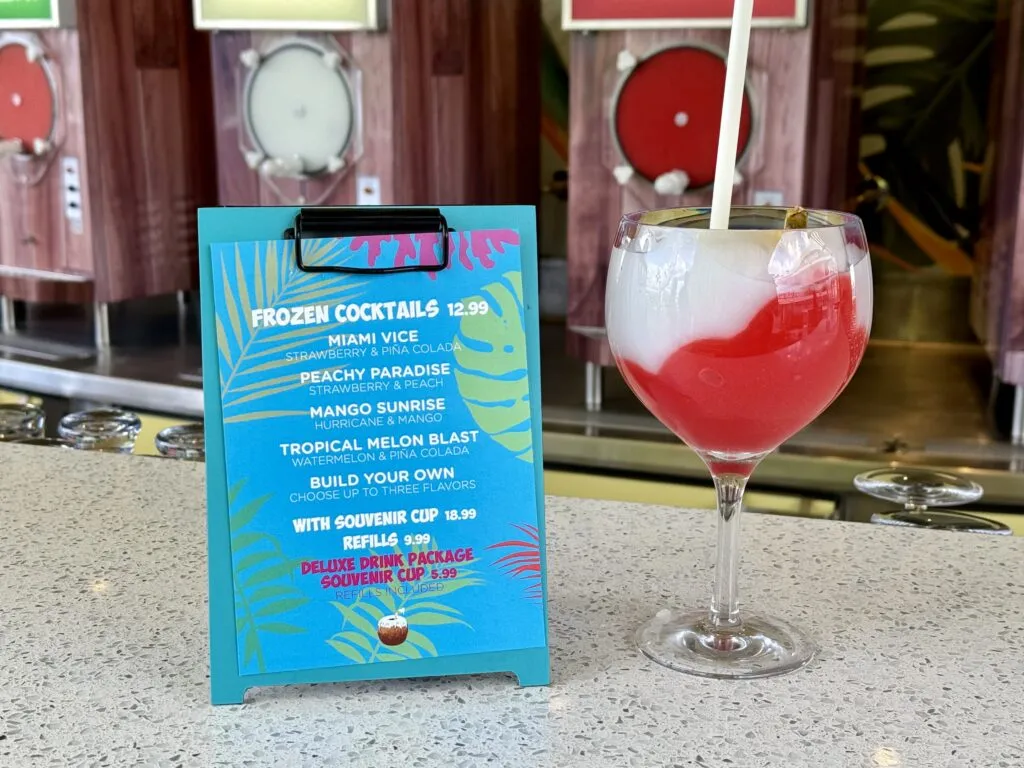 Frozen Cocktails at the Lime and Coconut