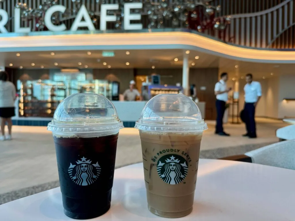 Coffee at Pearl Cafe is included in Royal Caribbean Cruise