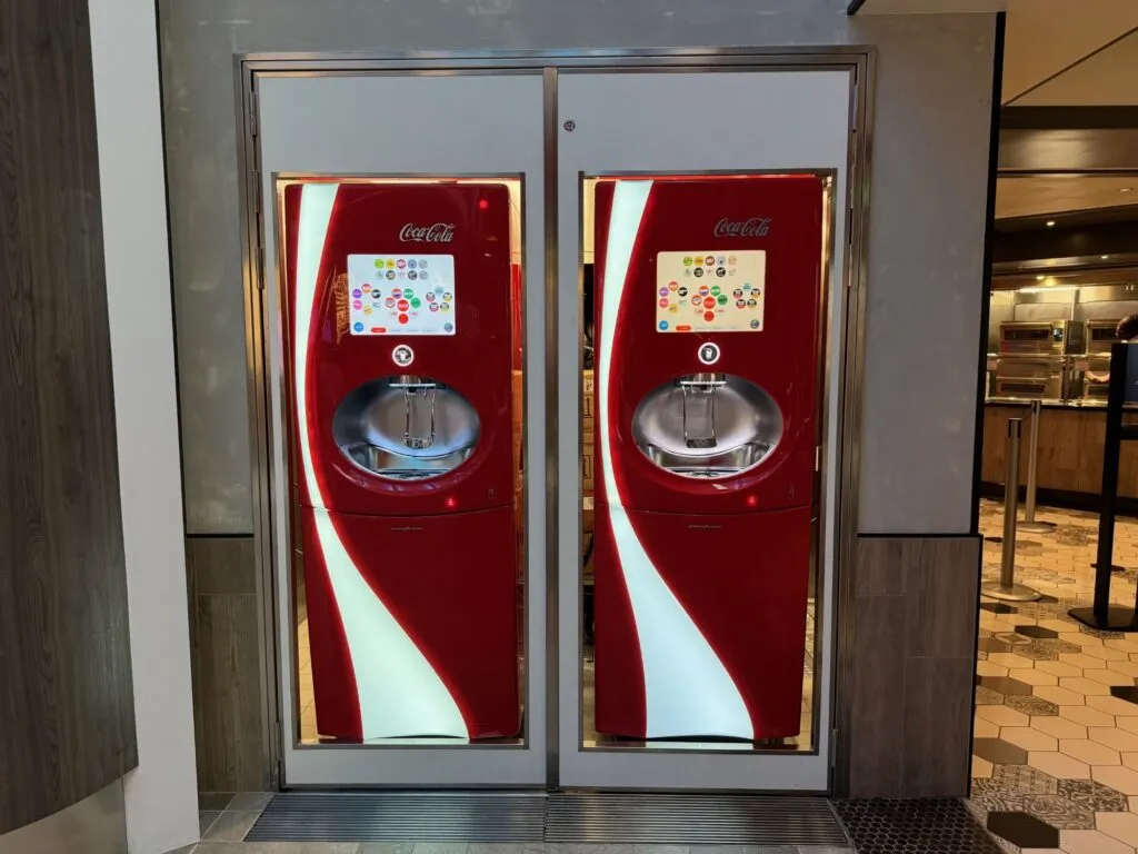 Freestyle Machines on Royal Caribbean are included in the drink packages